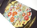 JAPANESE KIMONO / ANTIQUE NAGOYA OBI / WOVEN FLOWER & BIRD